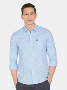 Arrow Sport Men Blue Slim Fit Printed Casual Shirt