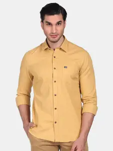 Arrow Sport Men Yellow Slim Fit Casual Shirt