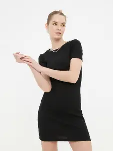 Trendyol Women Black Bodycon Mini Dress