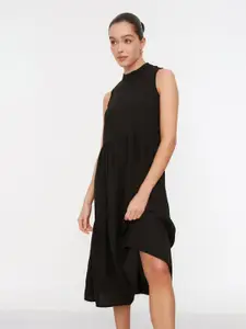 Trendyol Women Black A-Line Midi Dress