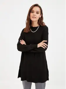 Trendyol Women Black Longline Pullover