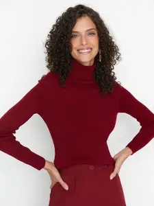 Trendyol Women Burgundy Pullover