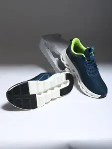 IMPAKTO Men Blue Mesh Sports Running Non-Marking Shoes with Superior Cushioning