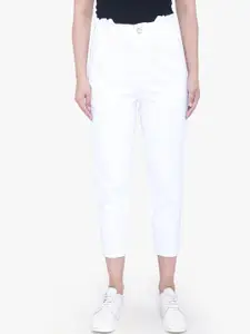 FCK-3 Women White Pop High-Rise Stretchable Jeans
