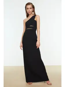 Trendyol Women Black One Shoulder Maxi Dress