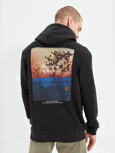 Trendyol Men Black Printed Sweatshirt