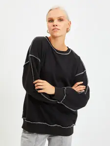Trendyol Women Black Sweatshirt