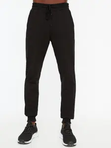 Trendyol Men Black Solid Regular Fit Solid Joggers