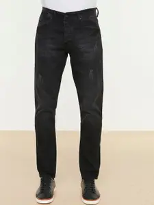 Trendyol Men Black Low Distress Light Fade Jeans