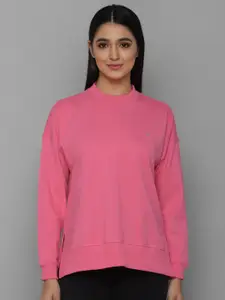 Allen Solly Woman Women Pink Cotton Sweatshirt