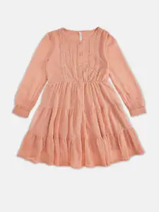 Pantaloons Junior Peach-Coloured Dress