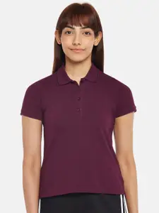 Ajile by Pantaloons Purple Shirt Style Top