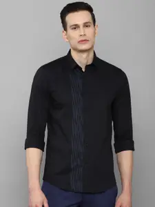 Louis Philippe Sport Men Black Slim Fit Printed Casual Shirt