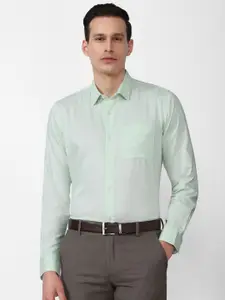 Peter England Men Green Slim Fit Formal Shirt