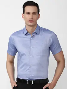 Peter England Men Blue Formal Shirt
