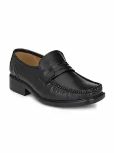 Fentacia Men Black Solid Formal Slip-On Shoes
