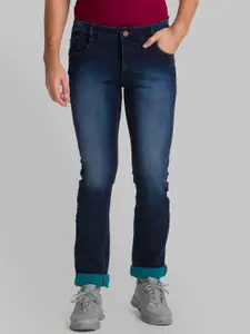 Parx Men Blue Tapered Fit Heavy Fade Jeans