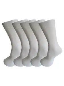RC. ROYAL CLASS Men Pack Of 5 Solid Calf-Length Socks