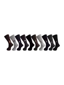 RC. ROYAL CLASS Men  Pack Of 10 Patterned Calf-Length Socks