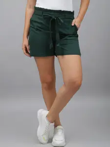 Me Craft Women Green Shorts