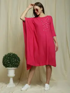Indifusion Women Asymmetric Hem Kaftan Dress