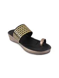 Catwalk Gold-Toned Platform Sandals