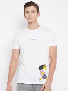Kook N Keech Disney Men White Typography Printed T-shirt
