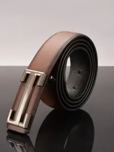 BuckleUp Men Tan Formal Solid Leather  Belt
