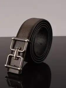 BuckleUp Men Brown Textured Belt