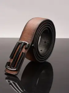 BuckleUp Men Brown Textured Belt