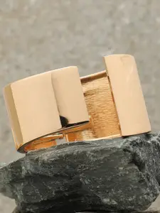 SOHI Women Gold-Plated Cuff Bracelet