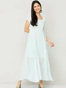 CODE by Lifestyle Green Solid Maxi Dress