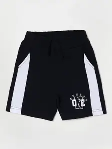 Juniors by Lifestyle Boys Navy Blue Cotton Casual Shorts