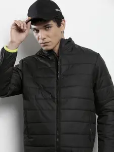 The Indian Garage Co Men Zip-Front Puffer Jacket with Zip Pockets