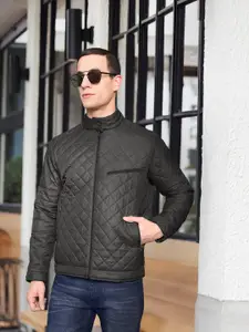 The Indian Garage Co Men Brown Quilted Jacket