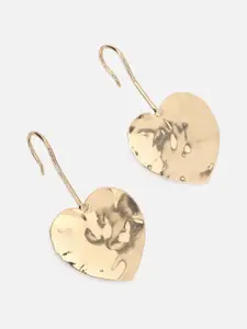 FOREVER 21 Women Gold-Toned Contemporary Drop Earrings