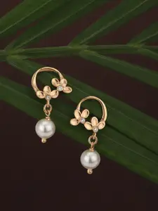 VANBELLE Rose Gold Circular Drop Earrings