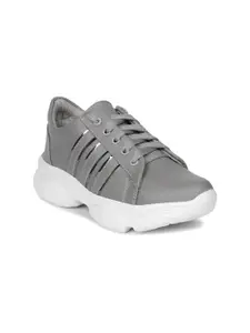 Longwalk Women Grey Running Non-Marking Shoes