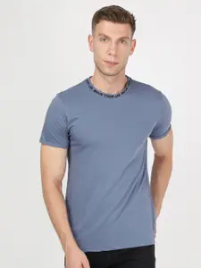 Lee Men Blue Slim Fit T-shirt