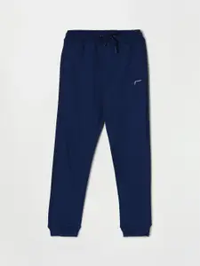 Fame Forever by Lifestyle Boys Blue Solid Cotton Joggers
