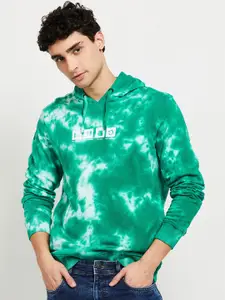 max Men Green Printed Sweatshirt