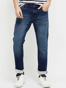 max Men Blue Heavy Fade Stretchable Jeans