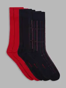 GANT Men Pack Of 3 Patterned Above Ankle Length Socks