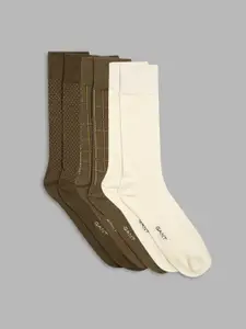 GANT Men Pack Of 3 Patterned Calf Length Socks
