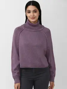 FOREVER 21 Women Purple Speckled Pullover