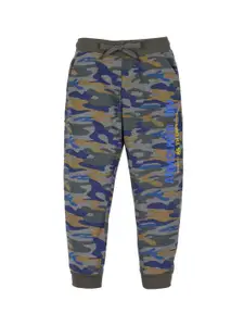 PLUM TREE Boys Green Camoflague Printed Jogger