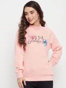 Duke Women Pink Printed Sweatshirt