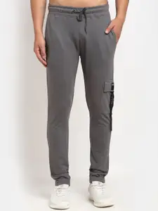 Club York Men Grey Solid Slim Fit Track Pants