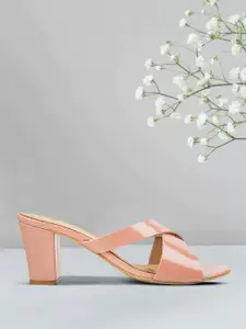 Metro Pink Block Solid Sandals