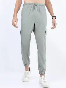 HIGHLANDER Men Grey Joggers Cotton Trousers